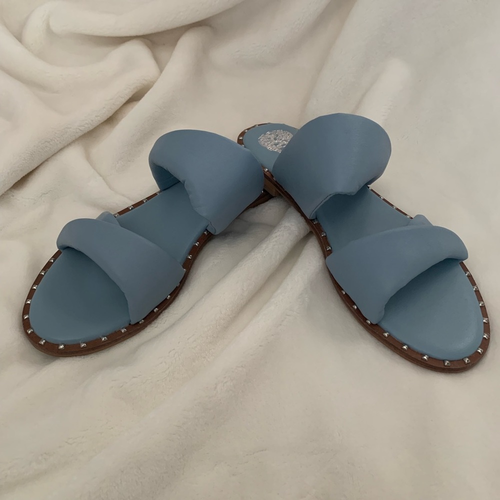 Vince Camuto Leather Slides Sandals